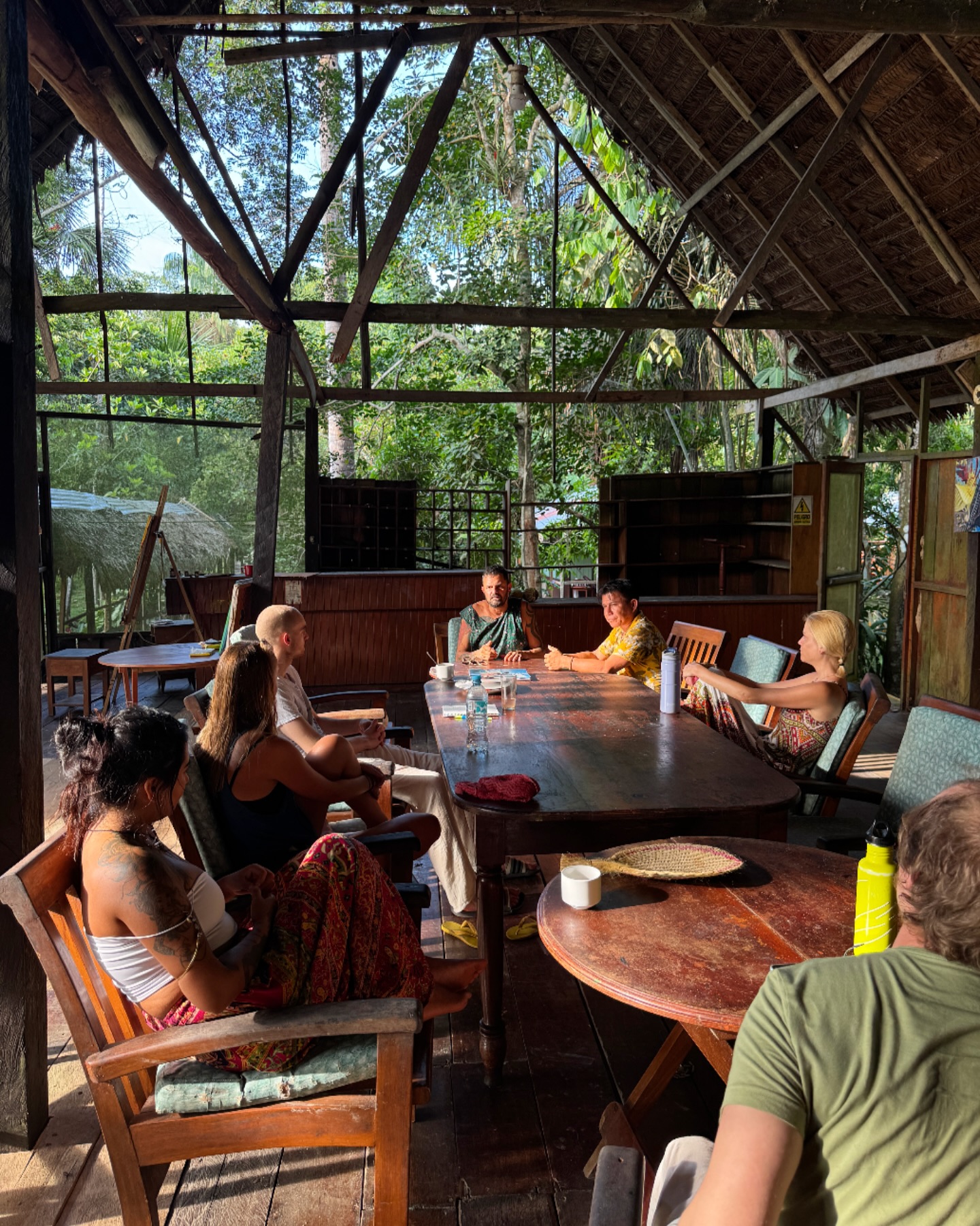 Sharing circles are an important component of the process, providing numerous benefits:
* Emotional Processing: Sharing experiences helps process and integrate profound emotions.
* Trust and Connection: Vulnerability builds trust and deepens connections among participants.
* Expanded Perspectives: Listening to others’ stories offers inspiration and guidance.
* Safe Environment: A non-judgmental space allows openness and self-exploration.
Our shamans are present for guidance, to ensure a supportive and transformative healing journey for all participants.
#ayahuasca #shamanism