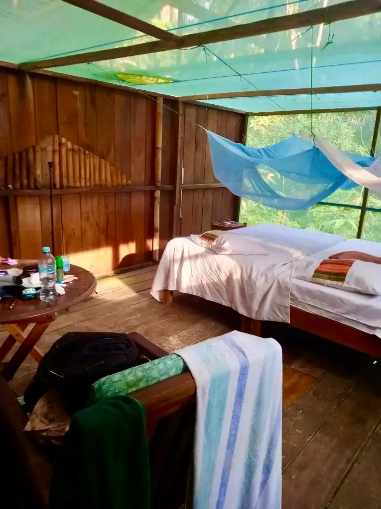 Guestroom with private bathroom and shower
